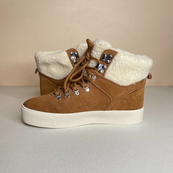 Marc Fisher Darlen Leather Platform Ankle Boots Size 7.5 - Picture 4 of 16